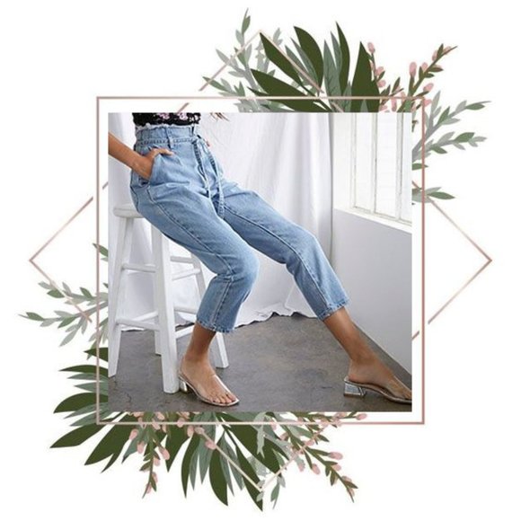 Forever 21 Denim - 𝑺𝑶𝑳𝑫FOREVER 21 | Paperbag ankle straight jeans